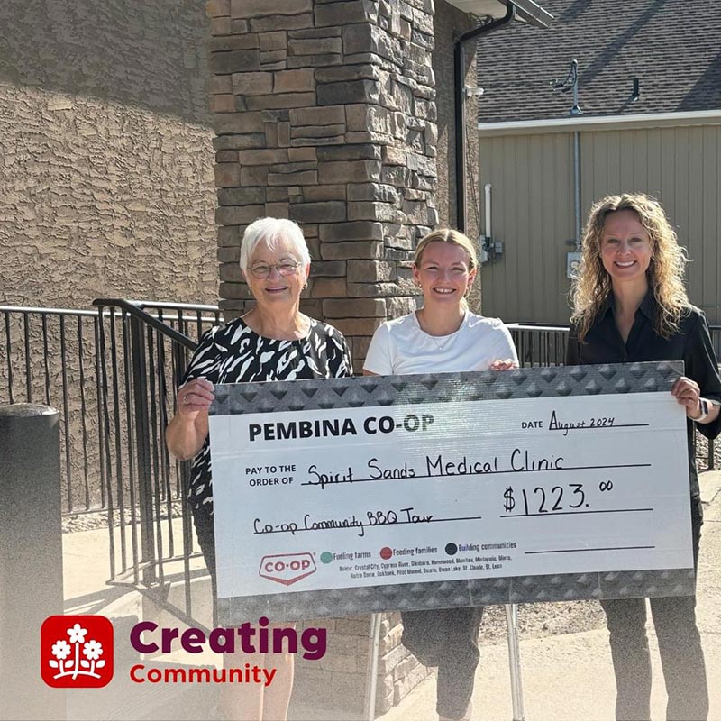 Pembina Co-op serves up a healthy donation