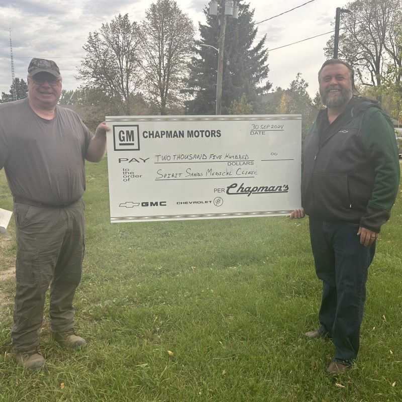 Bronze Level donation from Chapman Motors Ltd.