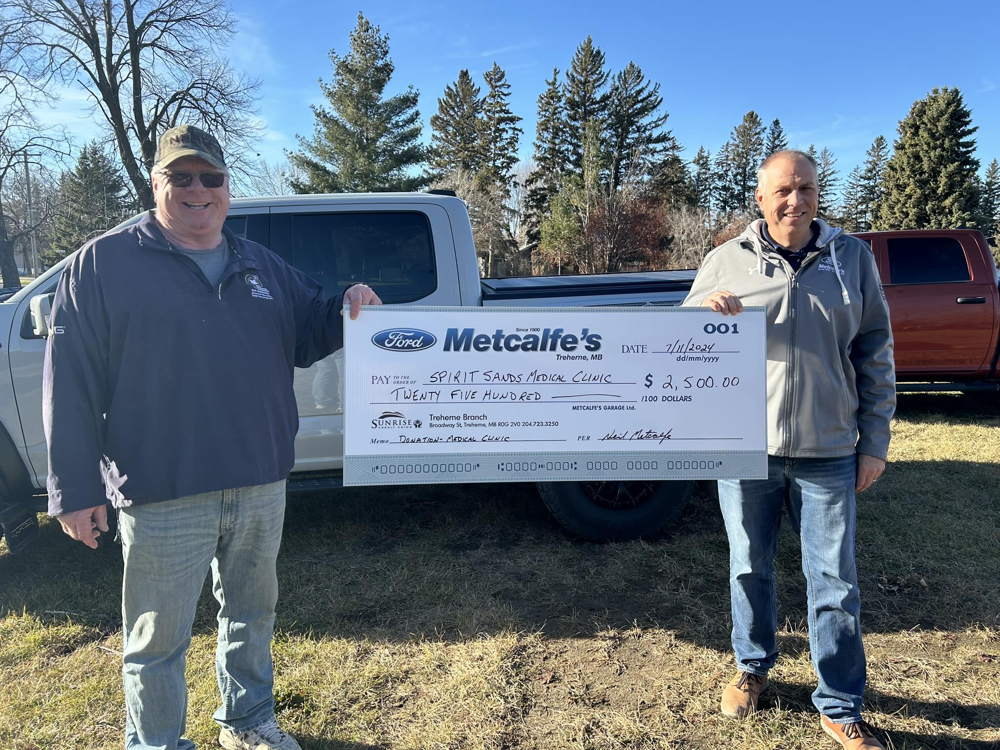 Bronze Level donation from Metcalfe’s Garage Ltd.