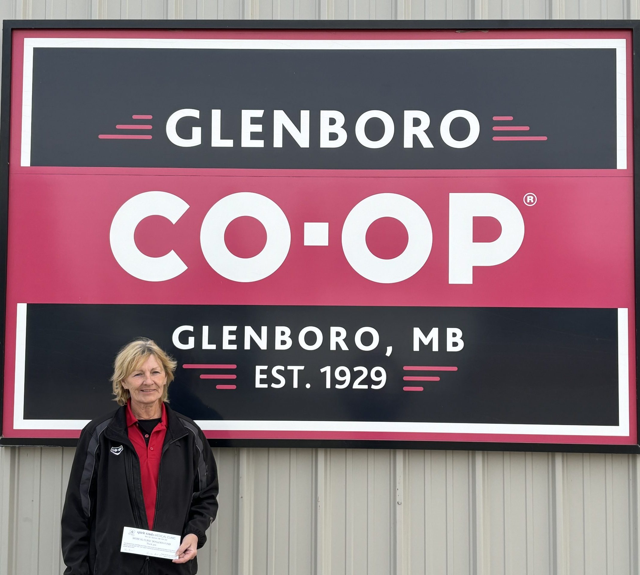 Silver Level donation from Glenboro Co-op